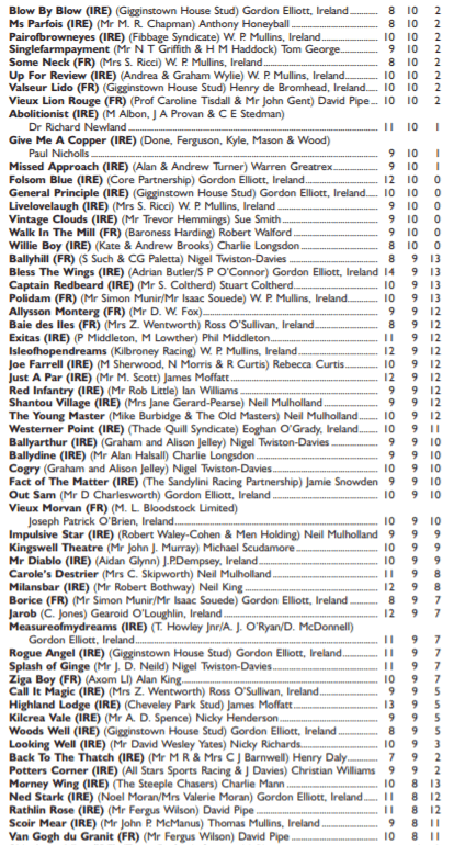 Grand National Weights 2019