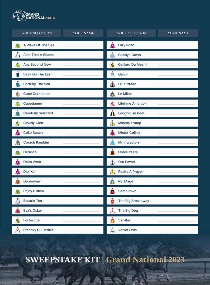 Grand National Sweepstake 2023