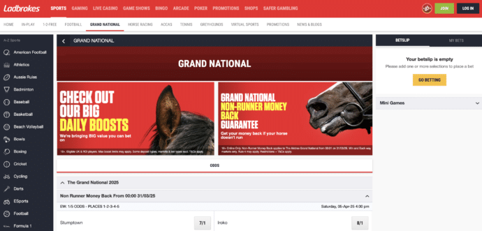 Ladbrokes Existing Customer Betting Offers